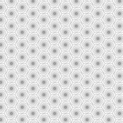 Abstract background - solid concentric hexagon for wrapper, packaging or textile printing design. Vector illustration. Seamless pattern
