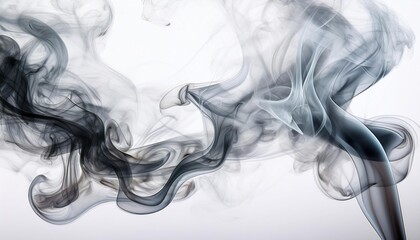 Abstract smoke on white background
