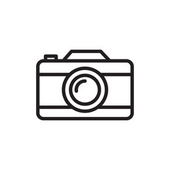 Camera icon logo design. photo camera sign and symbol. photography icon.