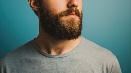 Fototapeta premium a clean, minimalist profile picture with a simple background.