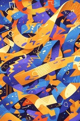 Abstract Colorful Swirls Background Design (1)