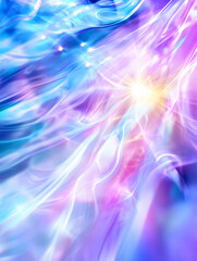 Abstract light energy swirls, cosmic background, spiritual art, website banner