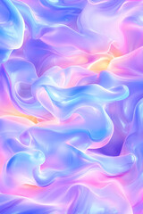 Obraz premium Abstract pastel swirls, fluid motion, vibrant colors, digital art, background