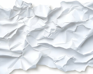 Obraz premium Crumpled white paper texture background (1)