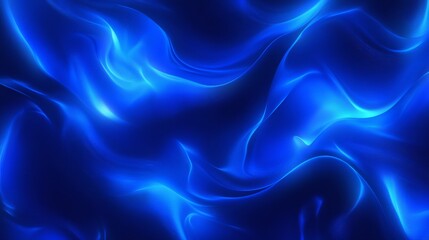 Obraz premium Abstract Glowing Blue Waves Background, Dynamic Lines, Technology, Futuristic Design Element