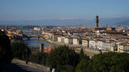 이탈리아 미켈란젤로 광장에서 내려다 본 피렌체 전경