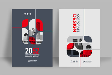City Background Business Book Cover Design Template