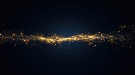 Bright yellow light illuminating a dark background creating contrast and visual interest in a minimalist composition