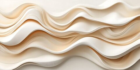 Obraz premium Abstract Waves, Smooth Curves, Elegant Background