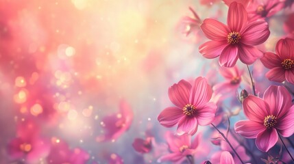 blur background with flowers
