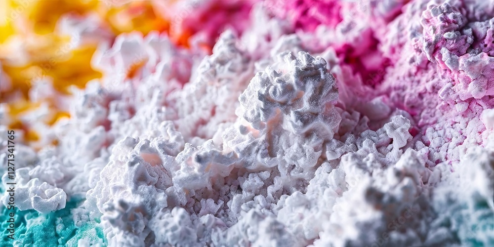 Poster a pile of powdered sugar is on a table