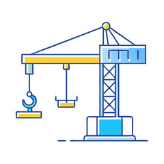 crane icon, crane vector illustration-simple illustration of crane, perfect for crane logos and icons