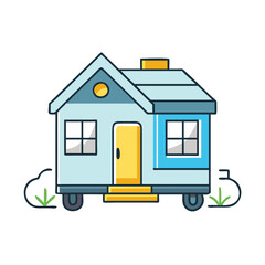 tiny home icon, tiny home vector illustration-simple illustration of tiny home, perfect for tiny home logos and icons