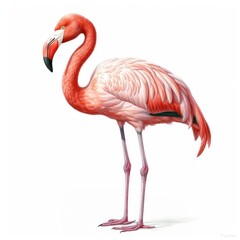 Elegant pink flamingo illustration