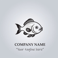 Fish logo company design vector illustration