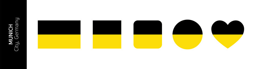 Flag of Munich city, Germany