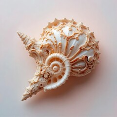 Obraz premium seashell on a black background