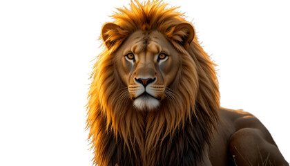 Fototapeta premium lion isolated on white