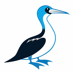 High-Quality Gannet Silhouette Vector Icon for Designers.