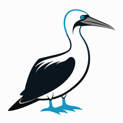 High-Quality Gannet Silhouette Vector Icon for Designers.