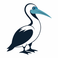 High-Quality Gannet Silhouette Vector Icon for Designers.
