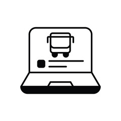 Public Transport App icons vector stock illustration