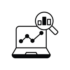 Data-Driven Planning icons vector stock illustration
