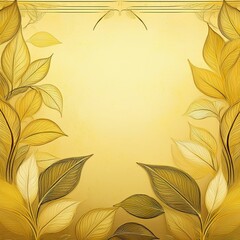 Fototapeta premium border frame of natural leaves grunge concept background, artistic springtime concept