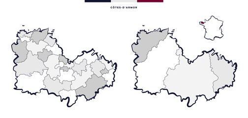 Département des Côtes-d'Armor - Bretagne (France)