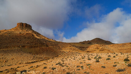 Ksar Guermassa,tipico villaggio fortificato Berbero composto da granai e abitazioni costruiti...