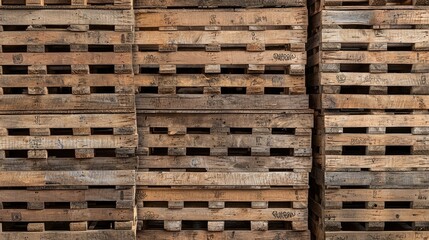 a wall made of reclaimed wooden pallets for a rustic decor theme.