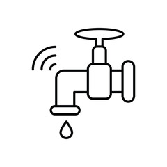 Smart Water Management icons vector stock illustration