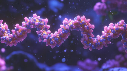 Fototapeta premium Model of distorted chromosomes