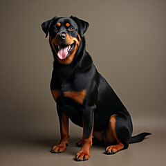 Obraz premium portrait of a black dog