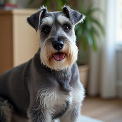 portrait of a miniature schnauzer