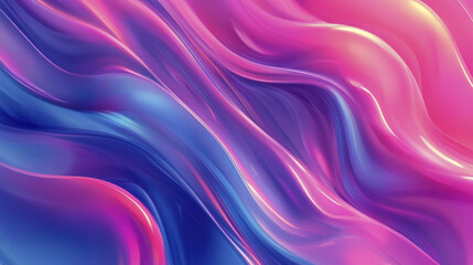 Abstract gradient background with soft liquid textures in vibrant pink and blue hues, creating fluid and dynamic visual experience