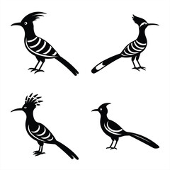 Creative Hoopoe Bird Vector Icon for Digital & Print Projects.