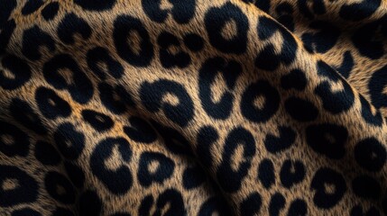 A wild, exotic animal print with leopard spots on a soft, textured fabric. This handbag adds an eye-catching fashion accessory.