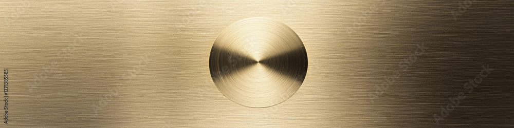 Poster circular metallic design with soft brushed finish