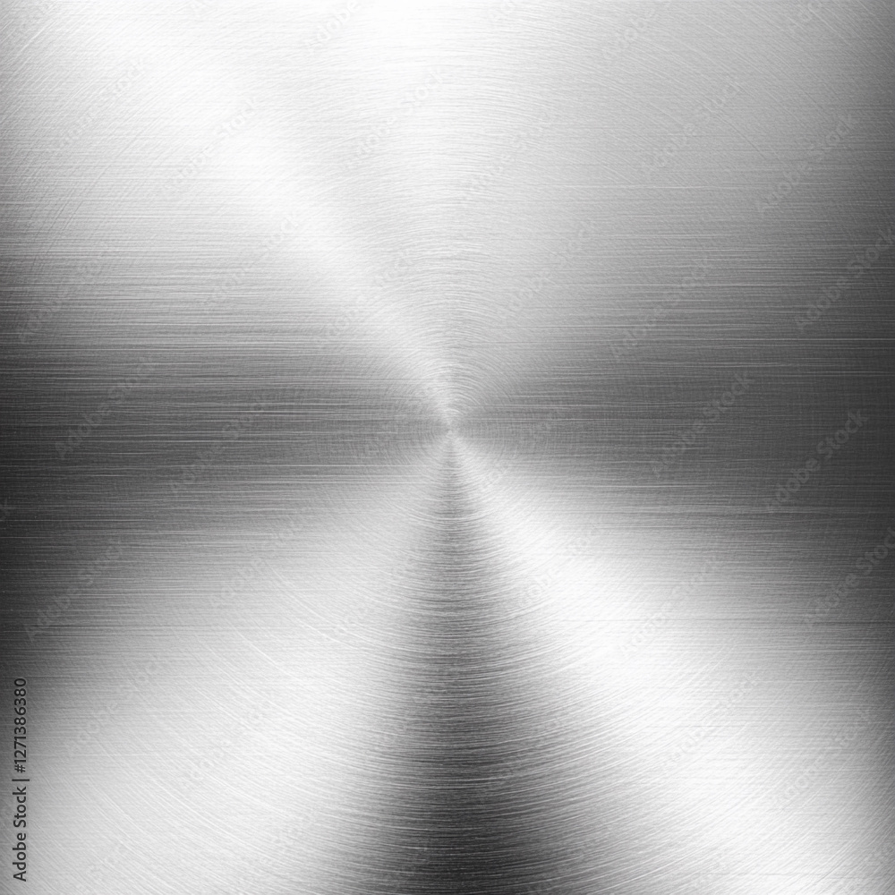 Poster shiny metal surface reflecting light in a soft gradient