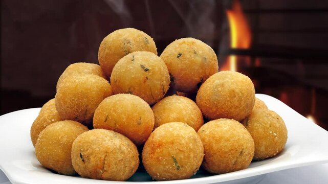 Brazilian snacks food, breaded, coxinha, kibe, esfiha