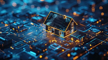 ouse design with architectural details and construction elements