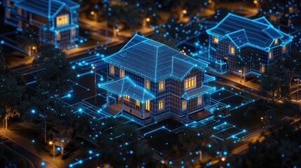 ouse design with architectural details and construction elements