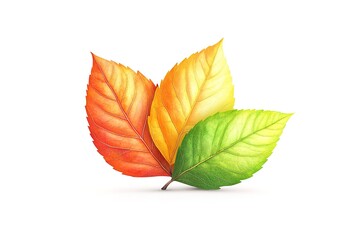 Obraz premium Vibrant Autumn Leaves Collection: Perfect for Fall Designs, Thanksgiving Invitations, Autumnal Decorations, Seasonal Greetings, and Website Banners. Crisp, clean, high-resolution image of colorful 