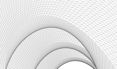 Vector Wireframe and Parametric Architecture &ndash; Futuristic Skyscrapers and Grid Structures. These digital blueprints represent high-tech urban landscapes, innovative design, and contemporary cityscapes