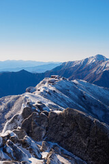 燕岳から燕山荘への稜線[長野県]
