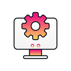 Seo Presentation vector icon