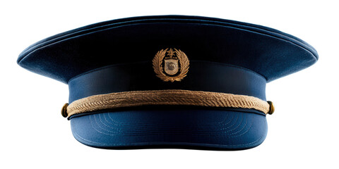 World war ii naval cap with embroidered emblem historical military artifact transparent background