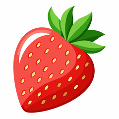 Strawberry  isolated white background 