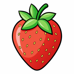 Obraz premium strawberry on a white background